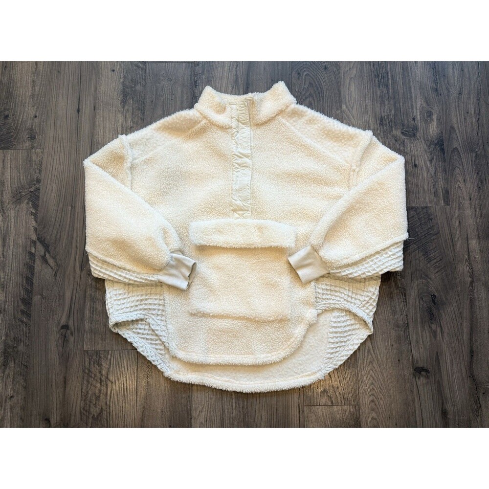 BDG Urban Outfitters Oversized Sherpa Jacket Waffle Textured Sides Size Medium